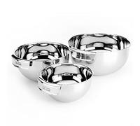 All-Clad MBSET mixing bowl set, stainless steel, 3 pieces, 27.7 x 25.6 x 12.8 cm