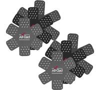 All-Clad Premium Cookware Protectors: Pot and Pan Protectors for Kitchen Organization - Perfect for Cast Iron, Steel, or Glass, 6-Piece, Black/Grey