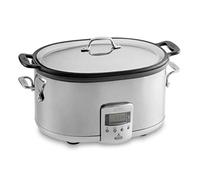 All-Clad Stainless Steel Electric Slow Cooker 7 Quart, Aluminum Insert, Programmable LCD Screen Digital Timer, SD700350, Silver