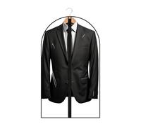 All Clear Garment Bags for Hanging Clothes Suit Bags for Closet Storage 40" Plastic Clothes Cover Garment Covers Hanging Garment Bag Coat Covers for Closet, Shirts, Coats, Jackets