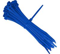 All Coloured Cable Ties 140mm x 3.6mm Nylon Plastic Zip Tie Wraps (100, Blue)