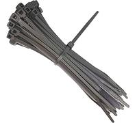 All Coloured Cable Ties 140mm x 3.6mm Nylon Plastic Zip Tie Wraps (100, Silver)