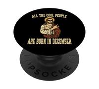 All Cool People are Born in December Jesus Bday Christmas PopSockets Adhesive PopGrip