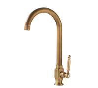 All-Copper 360-Degree Rotating Single Handle Kitchen Faucet for Easy Installation and Durability