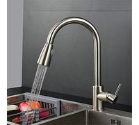 All-Copper 360° Rota Kitchen Mixer Faucet with Pull-Out Sprayer Hot & Cold Water Single Handle & Perfect for Modern Kitchens.