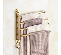 All Copper Antique Towel Rack - European Style Bathroom Towel Bar, Double Rod 50cm, Durable Toilet Towel Rail, Elegant Design for Home Decor, Space-Saving Solution