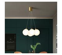 All Copper Art Nordic Living Magic Bean Pendant Bedroom Dining Room Lamp Molecular Light LED Chandelier