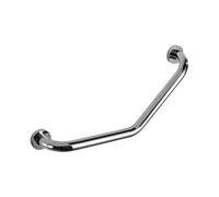 All-Copper Bathroom Grab Bar Disability Barrier-Free Shower Three-Bend Punch Handle Suitable for The Elderly(Silver)