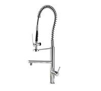 All Copper Expansion Spring, Kitchen Faucet, Cold Water Mixer, Kitchen Sink, Faucet, Multifunctional Chrome Plated Single Handle.