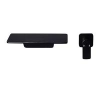 All Copper Flush Into The Wall Bathtub Basin Faucet, Square Model, Black White Waterfall Hot Cold Tap Household faucets
