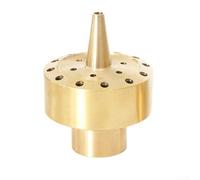 All Copper Fountain Nozzle for Garden Water Feature, 3-Layer Parabolic Spray Sprinkler for Courtyard Landscape Pool Decor, Compatible with 1/2 3/4 1 Inch Pipe