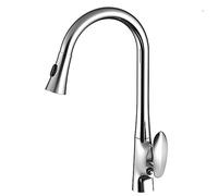 All Copper Kitchen Faucet Bend White Paint Sink Single Chrome Plated Gold Dish Q(Y)