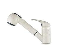 All Copper Kitchen Faucet Kitchen Sink Faucet Pulls Out Spray Head Faucet Double Outlet Hot Water Mixer Mixer Single Handle(Q)