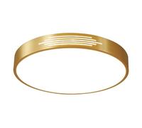 All Copper LED Ceiling Lights Luxury American Round Ceiling Lamp Ultra-Thin Bedroom Nordic Style Flat Light Three-Color Dimming Embedded Lighting Fixture For Living Room Kitchen Office Hallway KNBVFHG