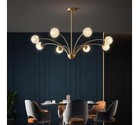 all copper living room lamp led light luxury bedroom restaurant creative personality hall lamp simple magic bean chandelier