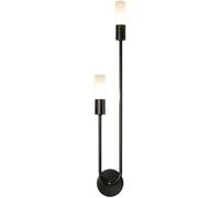 All-Copper Nordic Minimalist Wall Lamp, Creative Art Long Double-Headed Wall Lamp, Modern Living Room Background Wall Bedroom Bedside Lamp