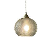 All-Copper Nordic Postmodern Restaurant Bedroom Bar Aisle Green Leaf Grain Corridor Creative Glass Decorative Chandelier Made in China