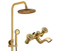 All-copper Set Hand-held Nozzle Can Be Rotated With Lift Exquisite Carving Process Beautiful practical