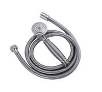 All-Copper Shower Pressurized Handheld Showerhead Brushed Head + Hose