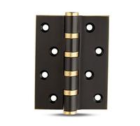 All-Copper Silent Door Hinge, 4-inch Silencing Buffer Indoor Door Hinge, Specification: 4 * 3 * 3(Black)