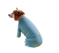 All-cotton pet thermal underwear, high-necked, four-legged, versatile, stylish and warm for dogs, suitable for both home and outdoor use.(Blue,L)