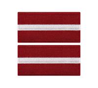 All Countries Embroidered Flag Patches Set of 2 - 7 x 4 cm Iron On and Sew On Badges for Jackets, Hats, Backpacks, Jeans, Vests and DIY Craft Projects. (Latvia)
