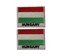 All Countries Embroidered Patches Flag with Name Set of 2 (7 x 5 cm) - Iron On and Sew On Badges for Jackets, Hats, Backpacks, Jeans, Vests and DIY Craft Projects. (Latvia)