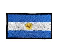 All Countries Flag Patches (11 × 18 cm) - Large Embroidered Iron-On and Sew-On National Flag Badges for Jackets, Backpacks, Hats, Bags, Vests and DIY Craft Projects. (Argentina)