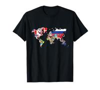 All Countries Flags Of The World 287 Flag International T-Shirt