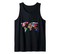 All Countries Flags of The World 287 Flag International Tank Top