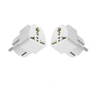 All Countries to EU Travel Adapter - Worldwide to European Plug Adapter - Travel Plug Converter All Countries to EU Type - USA, UK, Europe, Africa, Middle East, Asia, Australia & More (2)