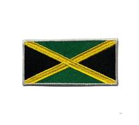 All Country Flag Patch (4.5 × 3 cm) - Embroidered Iron-On/Sew-On National Flag Badge for Jackets, Backpacks, Bags, Hats and DIY Craft Projects (Jamaica)
