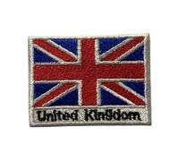 All Country Flag Patch with Name - 7×5 cm Embroidered Iron-On/Sew-On National Badge for Jackets, Backpacks, Caps, Bag and Clothing (United Kingdom)