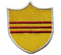 All Country Shield Flag Patch - Embroidered Iron On or Sew On National Country Flag Badge - 6.3 x 5.5 cm Travel Souvenir, Jacket, Backpack, Hat, Clothes DIY Patch (South Vietnam)