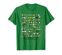 All Creatures Great and Small The Lord God Made Them All Tee T-Shirt, Men, Kelly Green, Medium