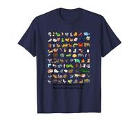 All Creatures Great and Small The Lord God Made Them All Tee T-Shirt, Men, Navy Blue, X-Large