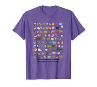All Creatures Great and Small The Lord God Made Them All Tee T-Shirt, Men, Purple Heather, Large