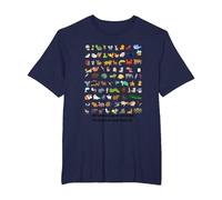 All Creatures Great and Small The Lord God Made Them All Tee T-Shirt, Men's Big and Tall, Navy Blue, 5X Tall