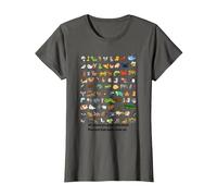 All Creatures Great and Small The Lord God Made Them All Tee T-Shirt, Women, Asphalt Grey, Medium