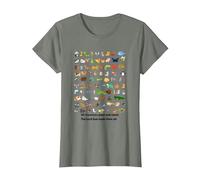 All Creatures Great and Small The Lord God Made Them All Tee T-Shirt, Women, Olive Heather, Small