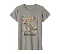 All Creatures Great and Small The Lord God Made Them All Tee T-Shirt, Women, Slate Grey, Medium