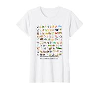 All Creatures Great and Small The Lord God Made Them All Tee T-Shirt, Women, White, Large