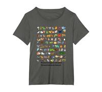 All Creatures Great and Small The Lord God Made Them All Tee T-Shirt, Women's Plus, Asphalt Grey, 2X