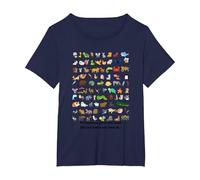 All Creatures Great and Small The Lord God Made Them All Tee T-Shirt, Women's Plus, Navy Blue, 6X