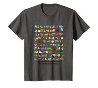 All Creatures Great and Small The Lord God Made Them All Tee T-Shirt, Youth, Asphalt Grey, Medium