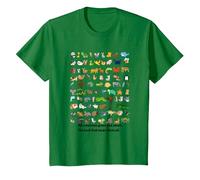 All Creatures Great and Small The Lord God Made Them All Tee T-Shirt, Youth, Kelly Green, Medium