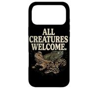 All Creatures Welcome Bright Positive Text Unity Inspired Case for iPhone 17 Pro Max