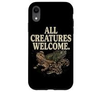 All Creatures Welcome Bright Positive Text Unity Inspired Case for iPhone XR