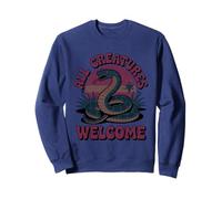 All Creatures Welcome Colorful Unity Message Inspired Art Sweatshirt