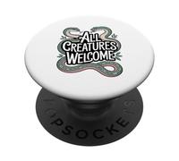 All Creatures Welcome Snakes Lover PopSockets Adhesive PopGrip
